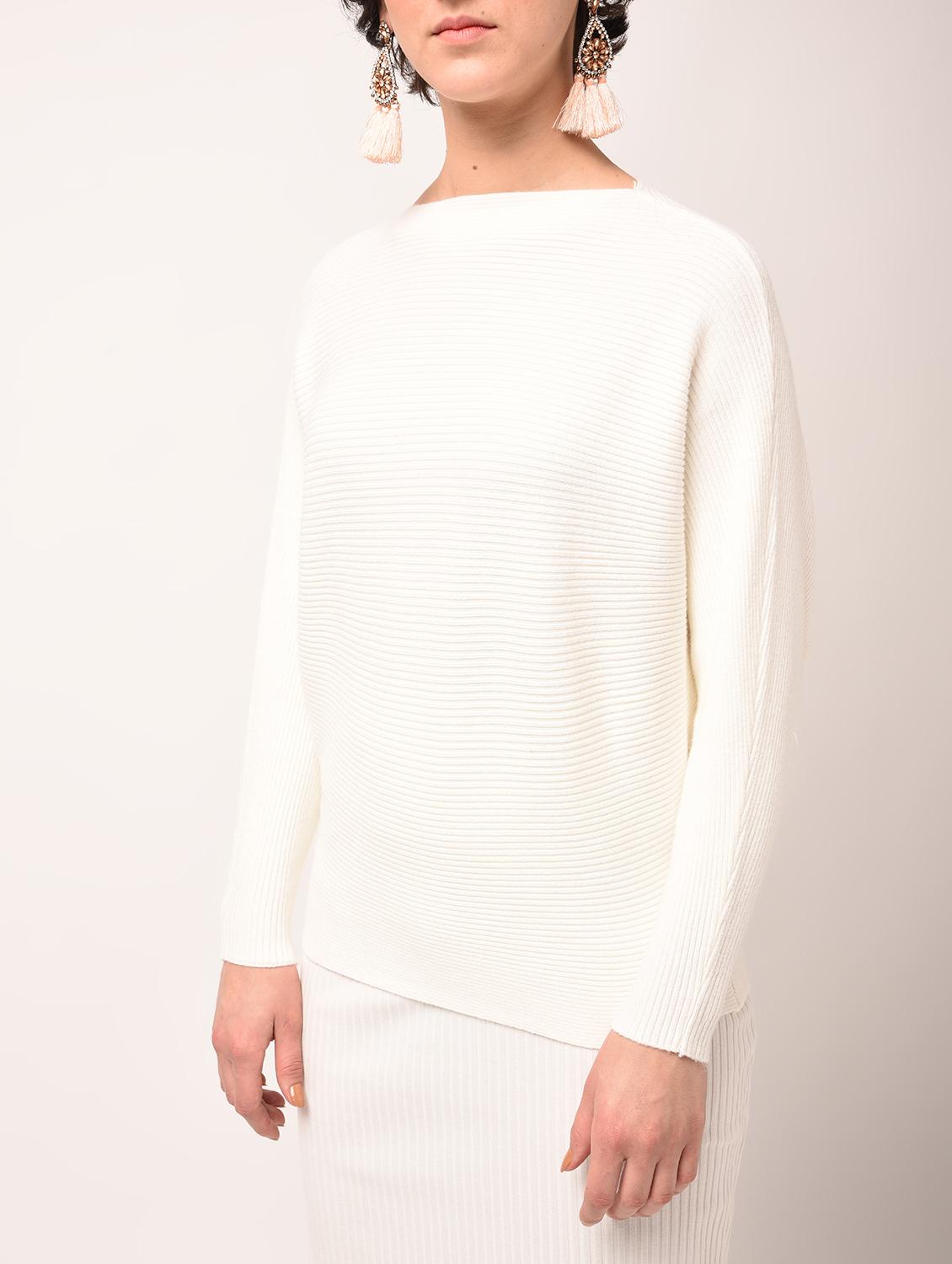 batwing sleeved ribbed top - 15800314 - Zoom Image - 2