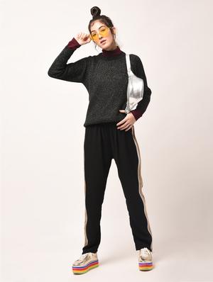 raglan sleeved side slit pullover - 15800322 - Standard Image - 3