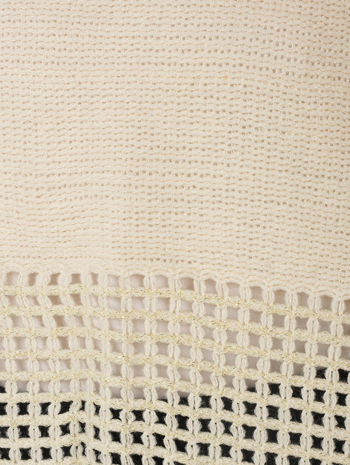 boat neck oversized knitted poncho - 15800352 - Zoom Image - 6