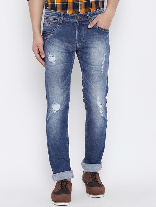 blue denim ripped jeans - 15800354 - Standard Image - 1