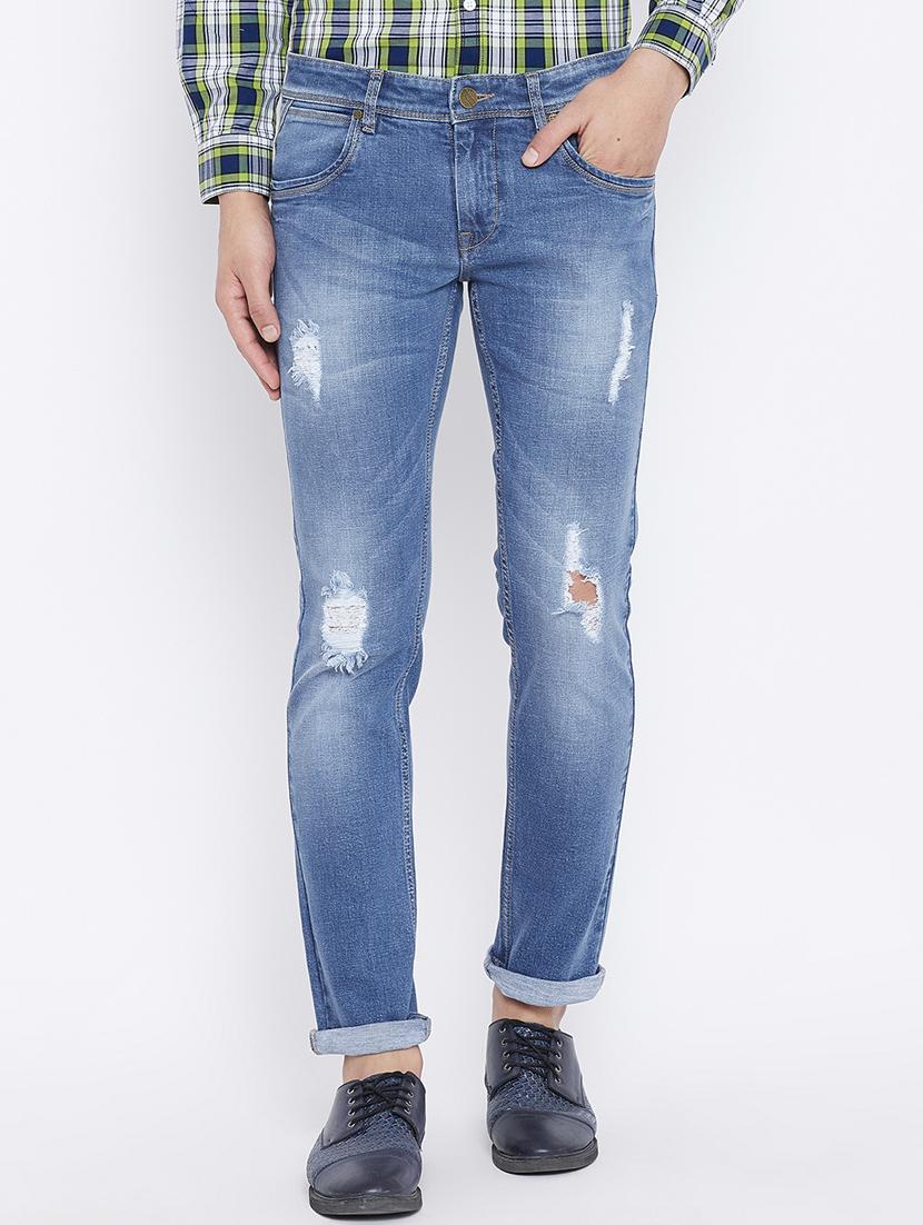 blue denim ripped jeans - 15800362 - Zoom Image - 1