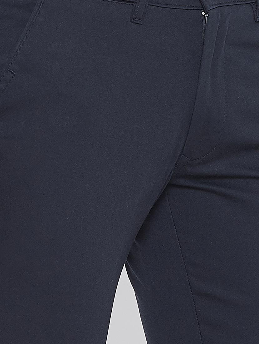 blue cotton blend chinos - 15800376 - Zoom Image - 5