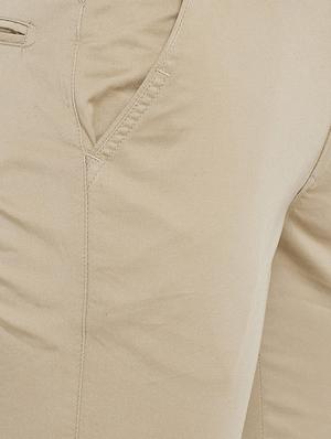 beige cotton blend chinos - 15800377 - Standard Image - 5