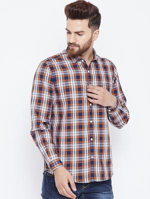 blue checkered casual shirt - 15800400 - Standard Image - 2
