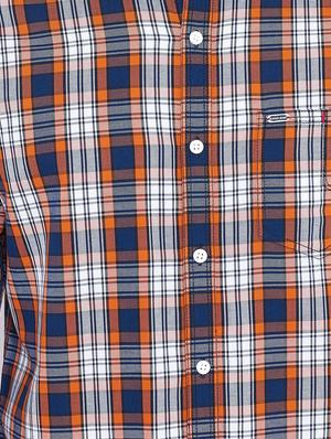 blue checkered casual shirt - 15800400 - Standard Image - 5