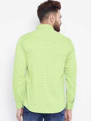 green checkered casual shirt - 15800407 - Standard Image - 3