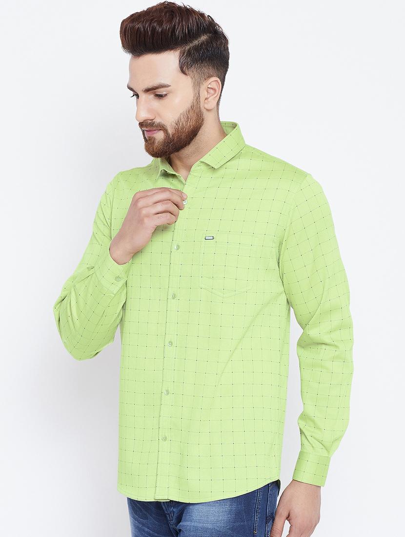green checkered casual shirt - 15800407 - Zoom Image - 2