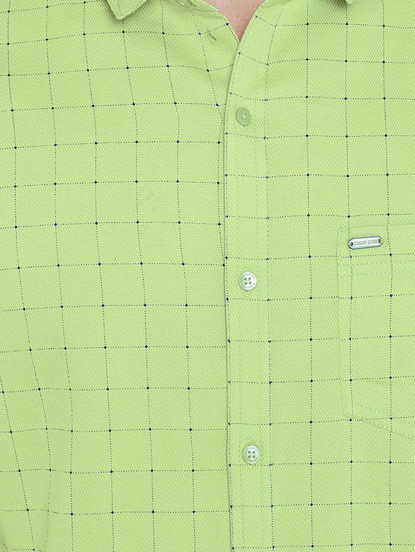 green checkered casual shirt - 15800407 - Zoom Image - 5