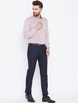 red cotton formal shirt - 15800425 - Standard Image - 4