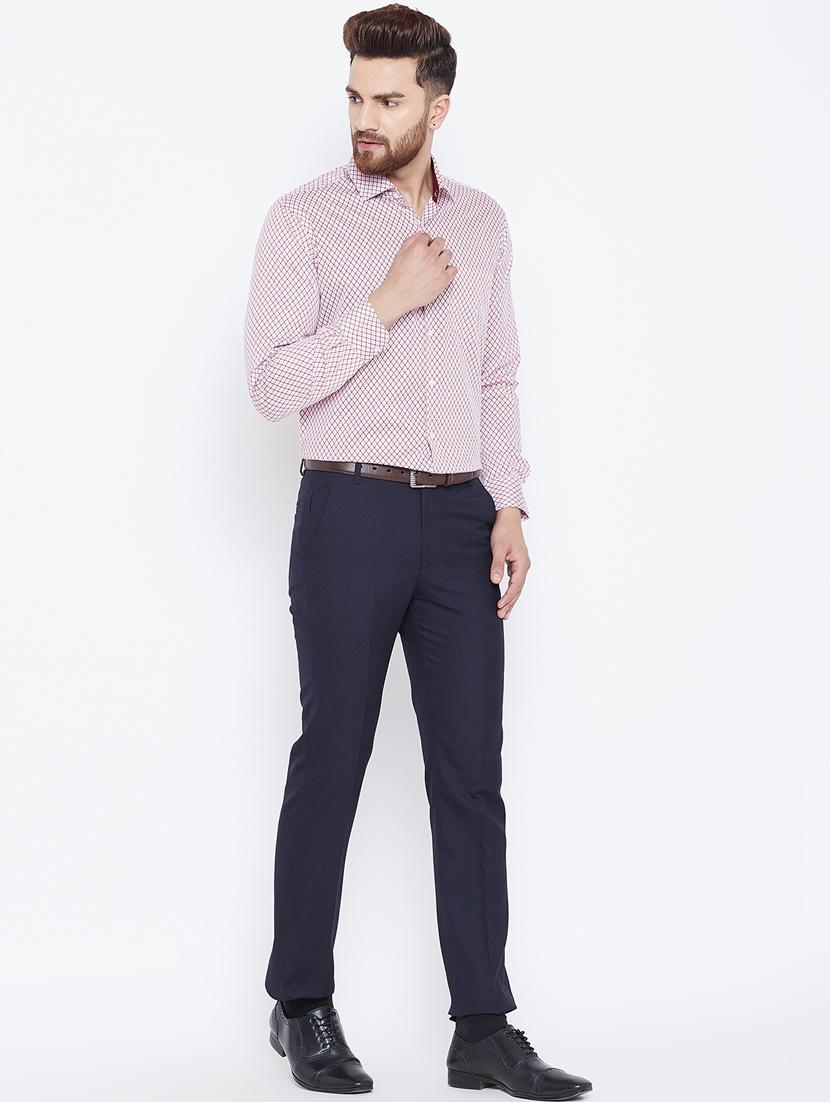 red cotton formal shirt - 15800425 - Zoom Image - 4