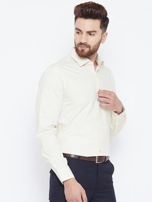 beige cotton formal shirt - 15800429 - Standard Image - 2