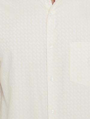 beige cotton formal shirt - 15800429 - Standard Image - 5