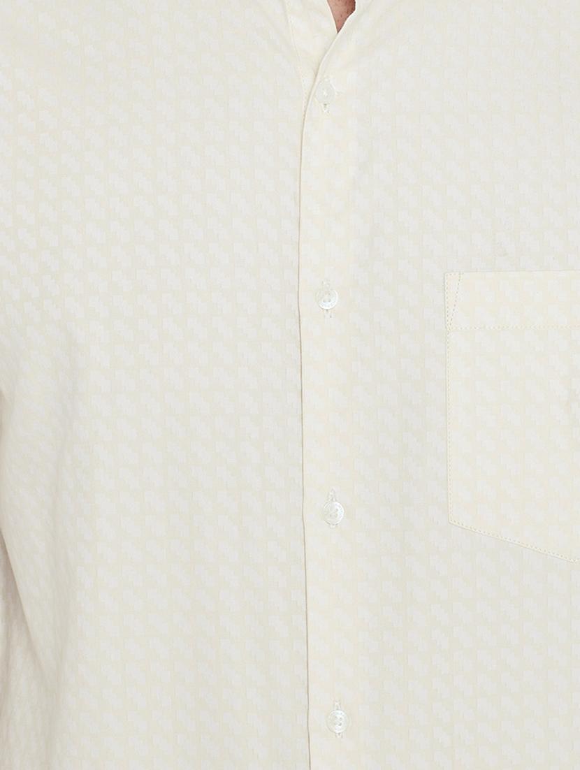 beige cotton formal shirt - 15800429 - Zoom Image - 5