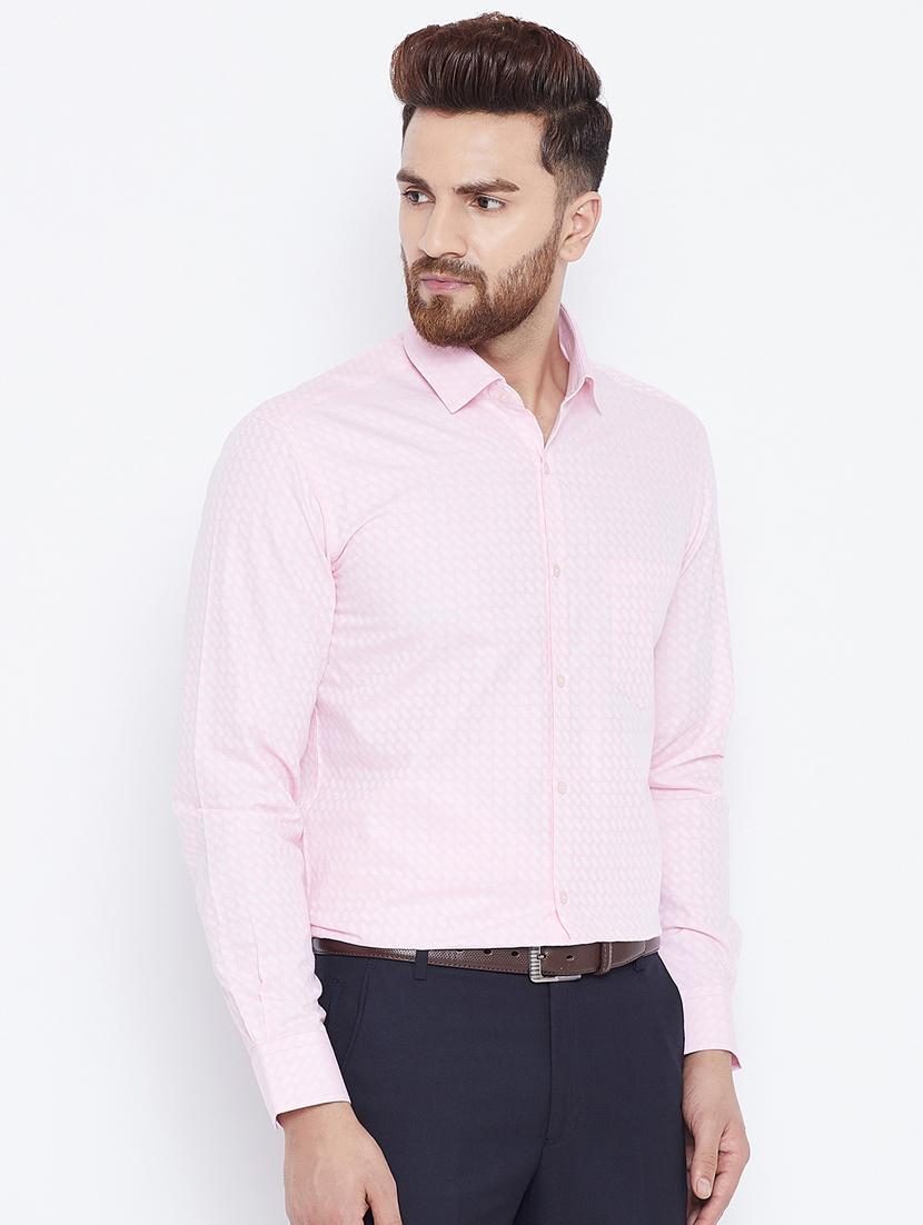 pink cotton formal shirt - 15800430 - Zoom Image - 2