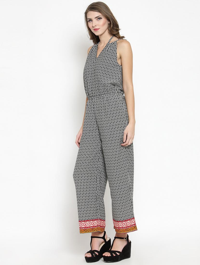 tie back full leg jumpsuit - 15800771 - Zoom Image - 2