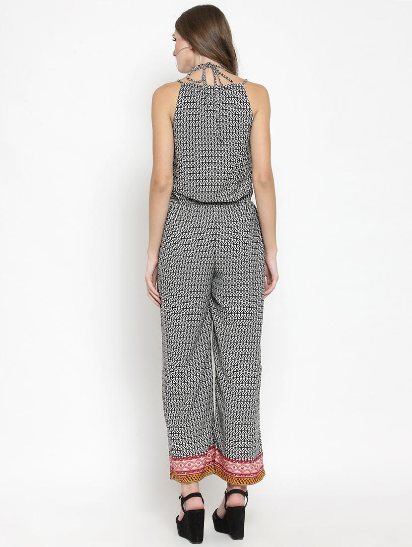 tie back full leg jumpsuit - 15800771 - Zoom Image - 3
