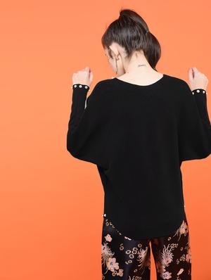 pearl embellished dolman sleeved top - 15801665 - Standard Image - 3