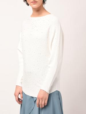 dolman sleeved embellished top - 15801671 - Standard Image - 2