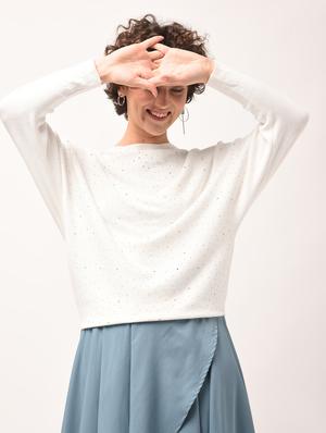 dolman sleeved embellished top - 15801671 - Standard Image - 3