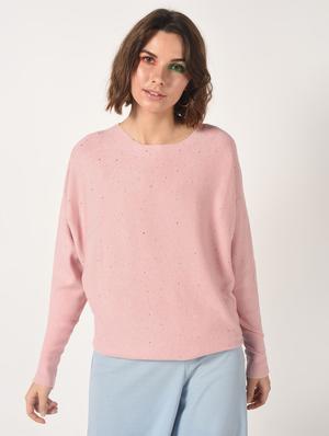 dolman sleeved embellished top - 15801674 - Standard Image - 2