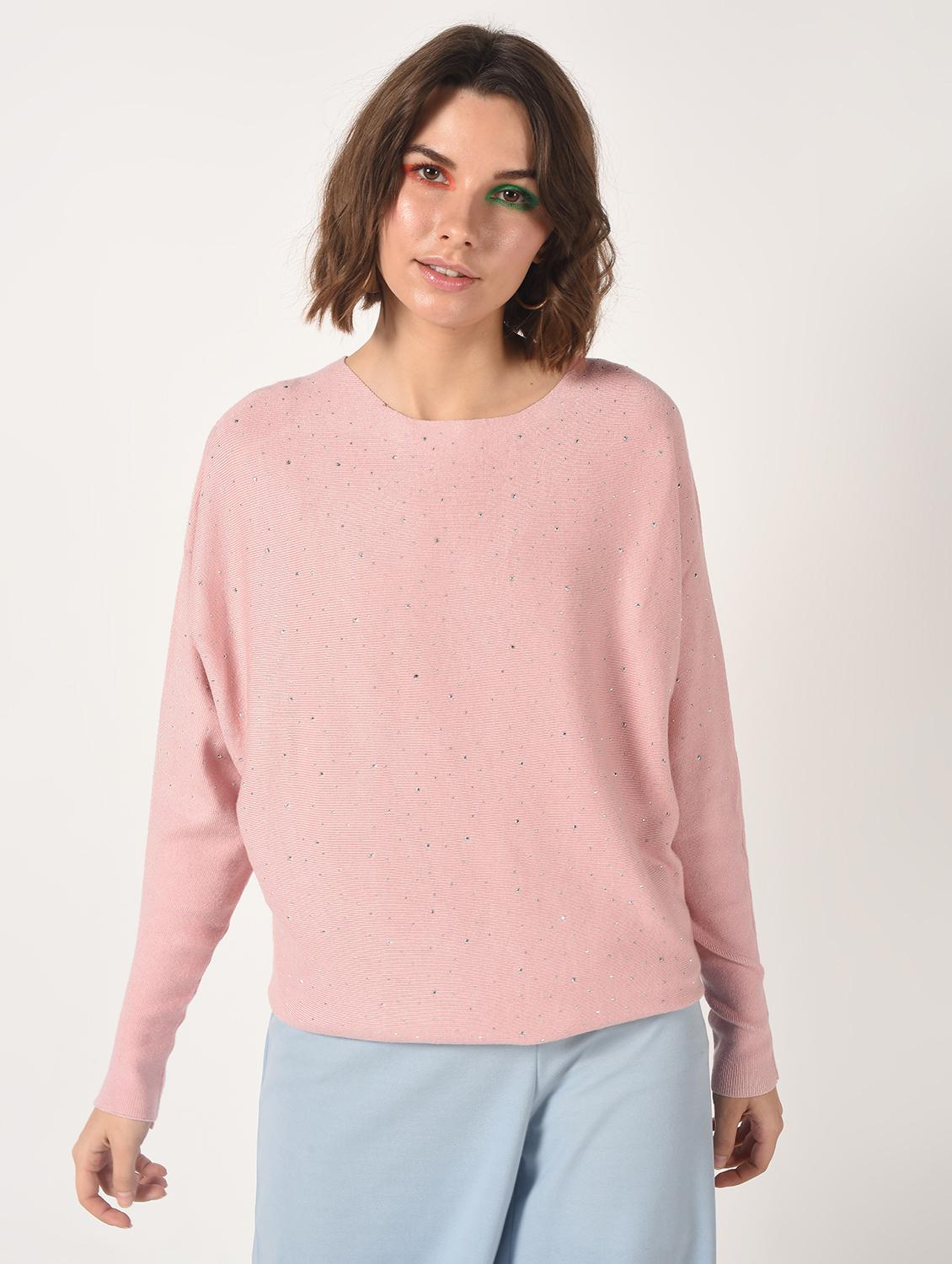 dolman sleeved embellished top - 15801674 - Zoom Image - 2