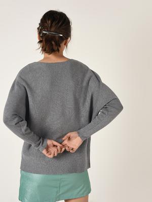 pom pom embellished boat neck top - 15801679 - Standard Image - 4