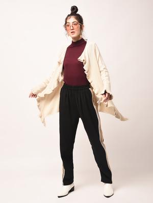 ribbed ruffled edge shrug - 15801686 - Standard Image - 3