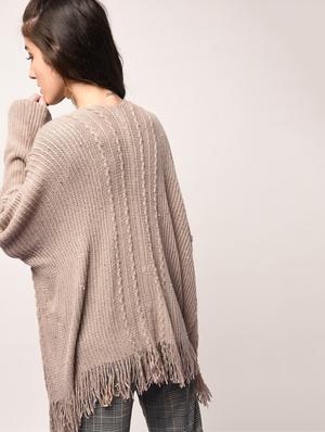 fringed hem sequined shrug - 15801710 - Standard Image - 3