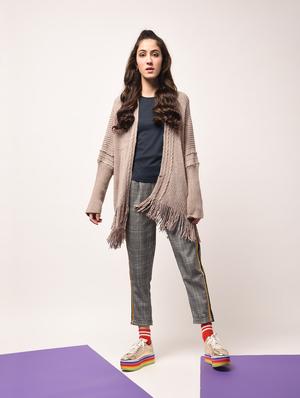 fringed hem sequined shrug - 15801710 - Standard Image - 4