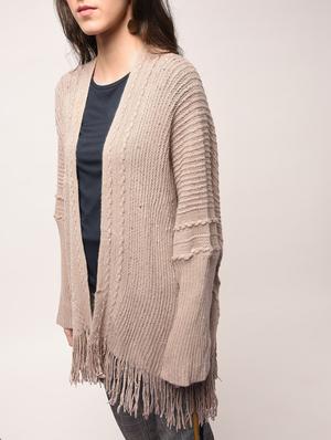 fringed hem sequined shrug - 15801710 - Standard Image - 5
