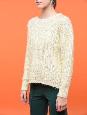 pearl embellished dropped shoulder pullover - 15801858 - Standard Image - 4