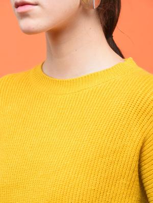 lace up detail sleeved pullover - 15801859 - Standard Image - 5