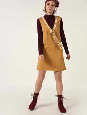 tie up detail a-line dress - 15801870 - Standard Image - 2