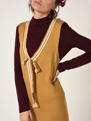 tie up detail a-line dress - 15801870 - Standard Image - 5