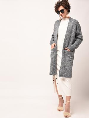 pearl embellished pocket patch shrug - 15801882 - Standard Image - 2