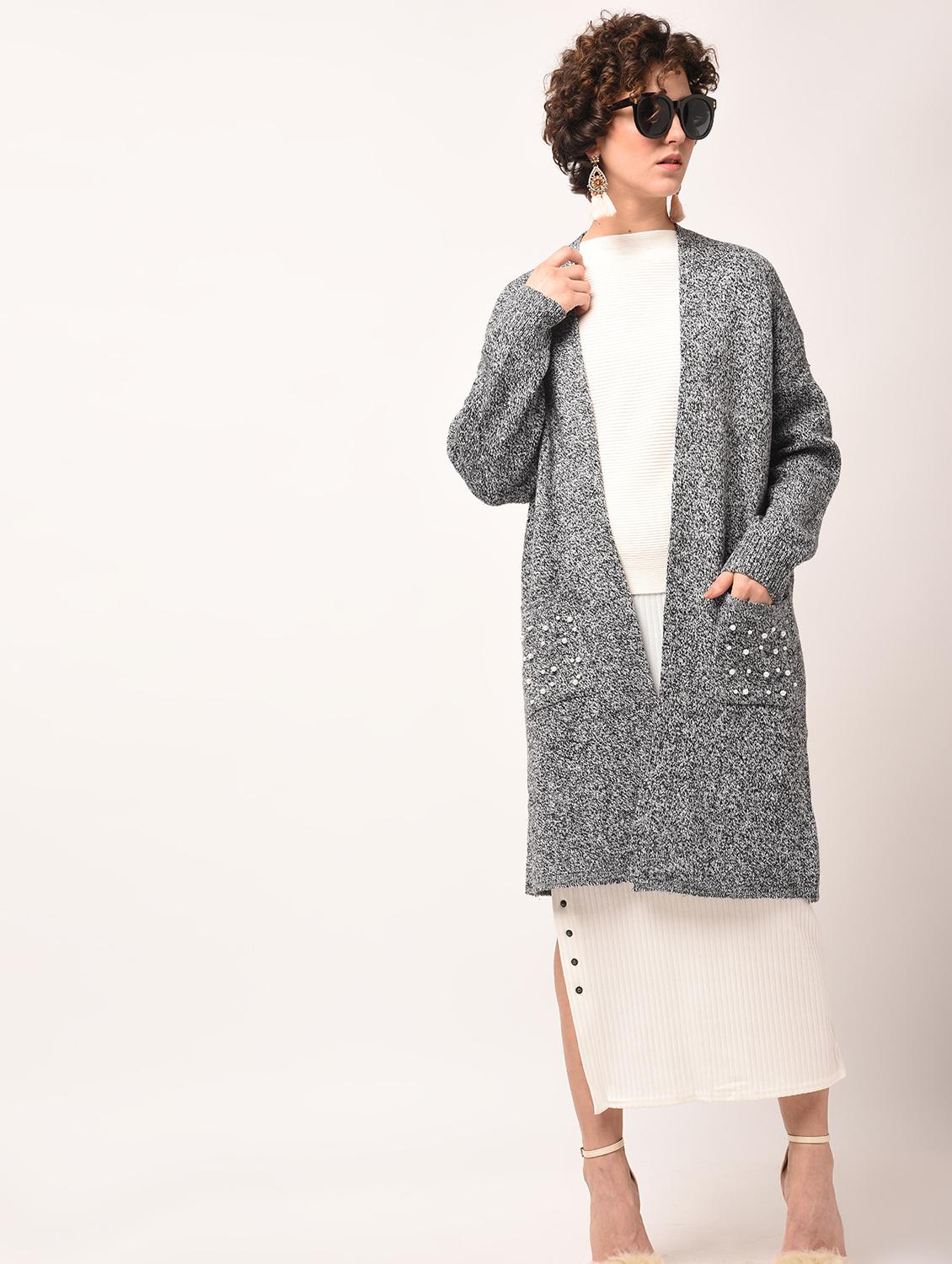 pearl embellished pocket patch shrug - 15801882 - Zoom Image - 1