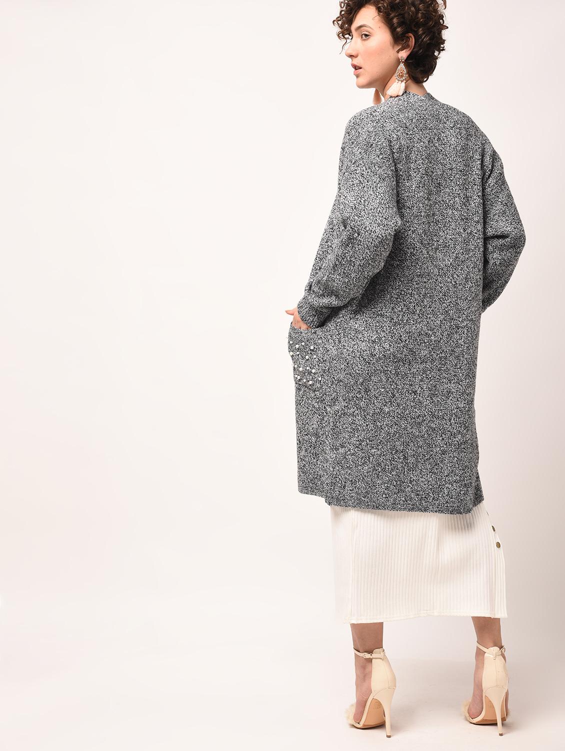 pearl embellished pocket patch shrug - 15801882 - Zoom Image - 3