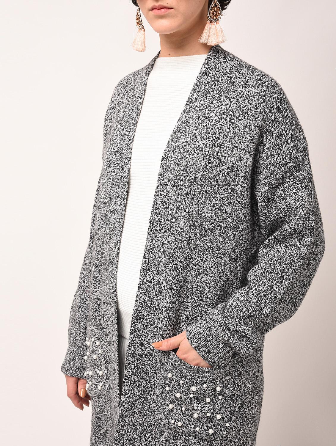 pearl embellished pocket patch shrug - 15801882 - Zoom Image - 4