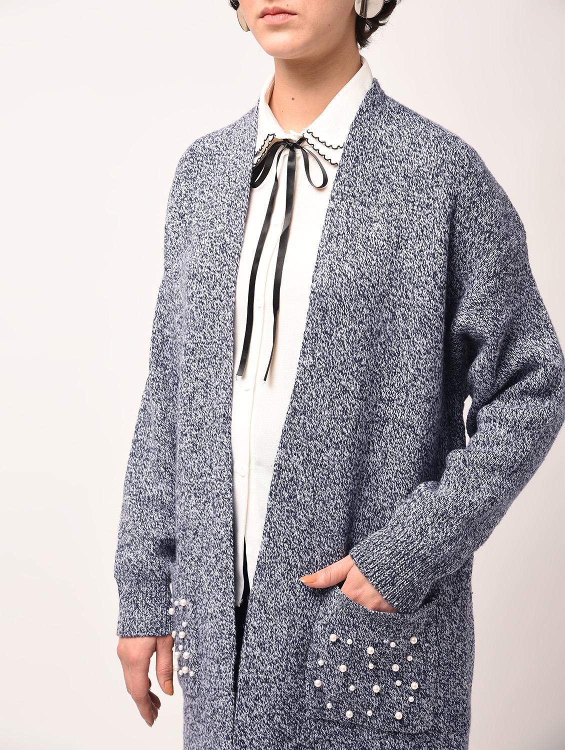 pearl embellished pocket patch shrug - 15801883 - Zoom Image - 4