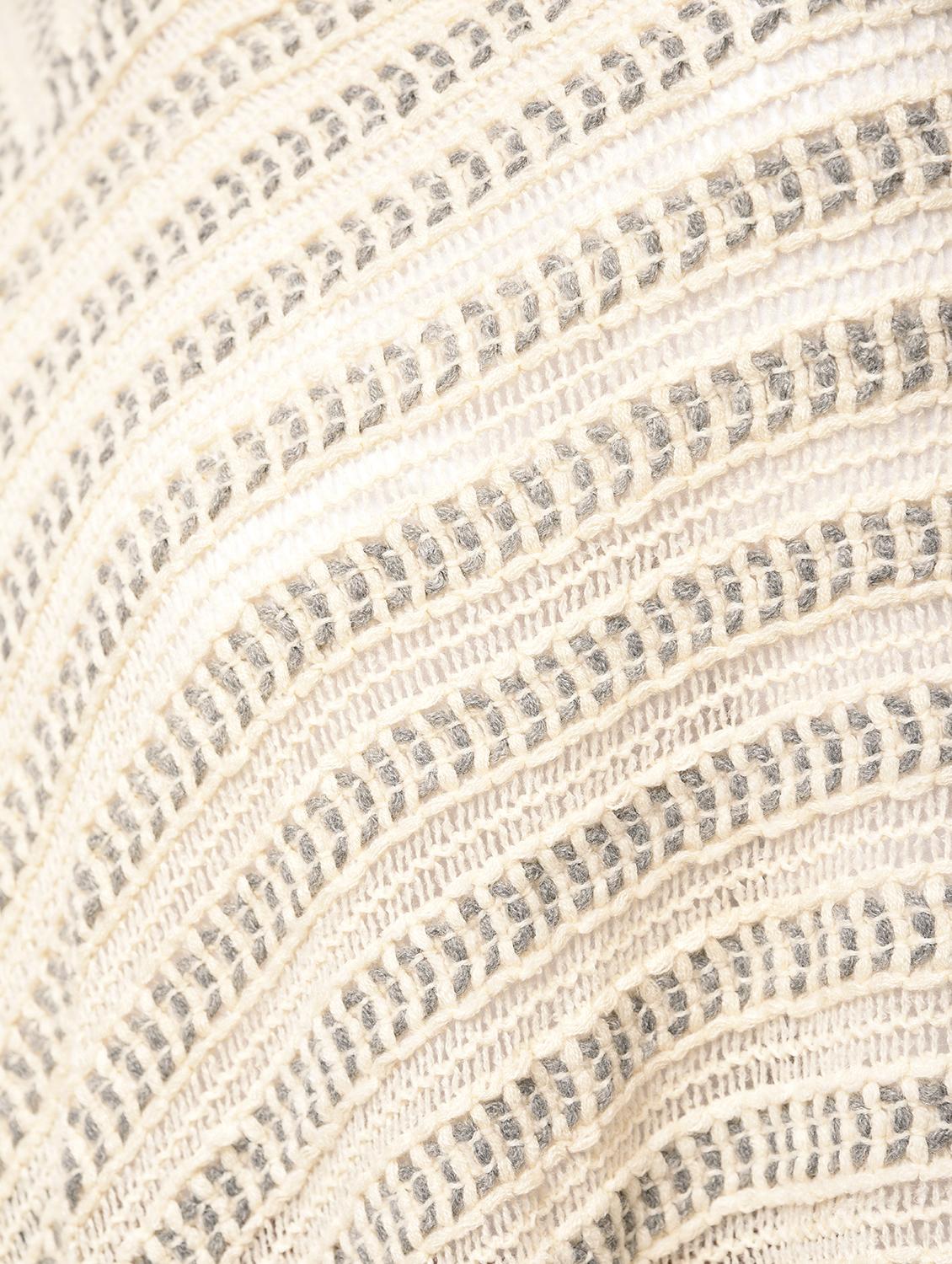 fringed hem knitted poncho - 15801884 - Zoom Image - 5