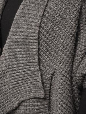 dolman sleeved asymmetric hem shrug - 15801898 - Standard Image - 5