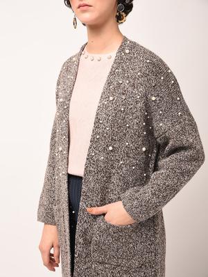 pearl embellished dropped shoulder shrug - 15801901 - Standard Image - 2