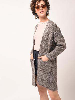 pearl embellished dropped shoulder shrug - 15801901 - Standard Image - 4