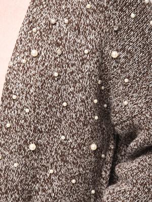 pearl embellished dropped shoulder shrug - 15801901 - Standard Image - 5