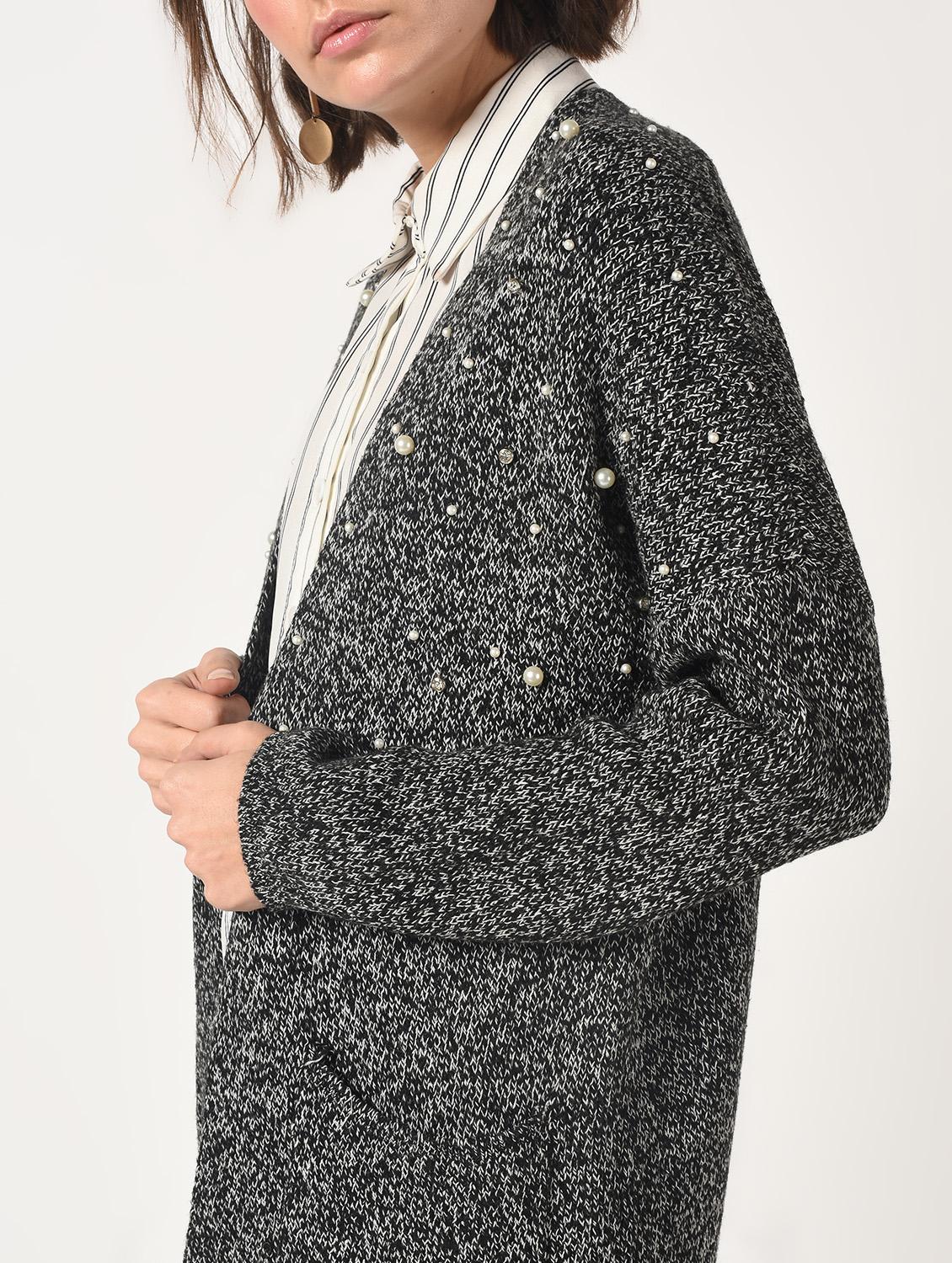 pearl embellished dropped shoulder shrug - 15801902 - Zoom Image - 5