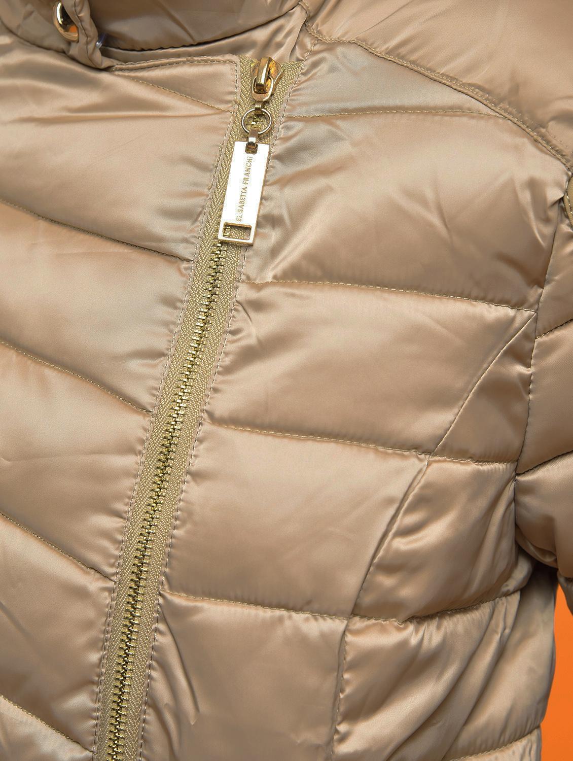 rivet detail faux fur parka jacket - 15801909 - Zoom Image - 5