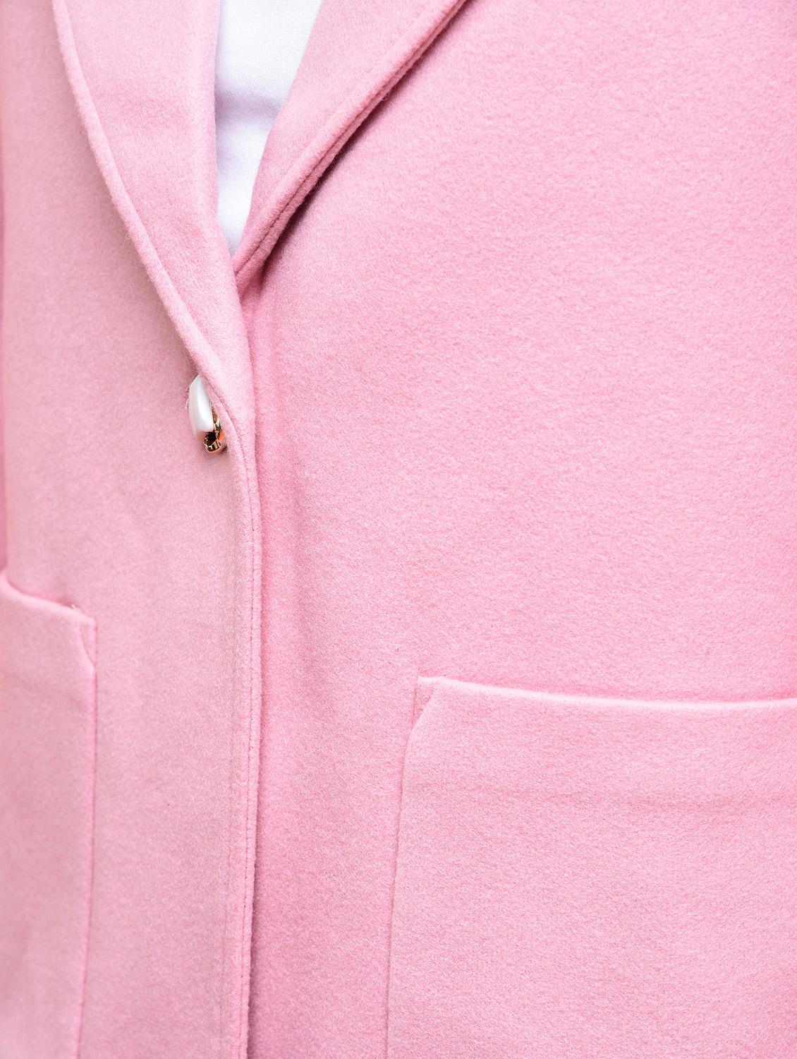 slogan print paneled overcoat - 15801919 - Zoom Image - 5