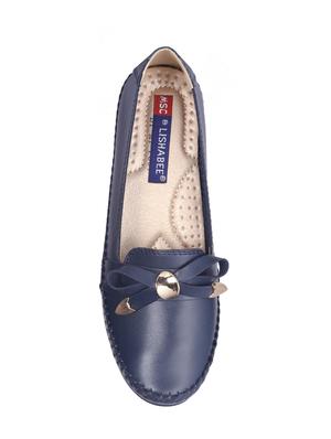 navy slip on loafers - 15802324 - Standard Image - 4