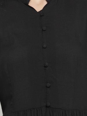 solid flared kurta - 15802808 - Standard Image - 4