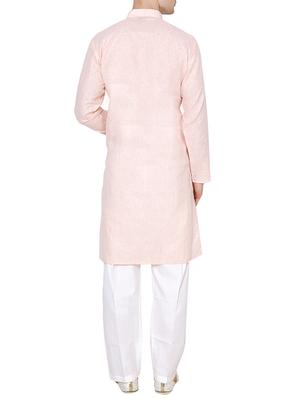 pink cotton long kurta - 15803132 - Standard Image - 3